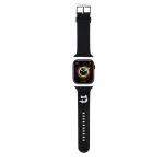 Karl Lagerfeld óraszíj fekete KLAWLSLCNK Apple Watch 42mm (S1-S3) / 44mm / 45mm / 46mm / 49mm készülékhez