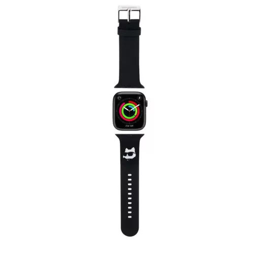 Karl Lagerfeld óraszíj fekete KLAWLSLCNK Apple Watch 42mm (S1-S3) / 44mm / 45mm / 46mm / 49mm készülékhez