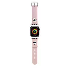   Karl Lagerfeld óraszíj pink KLAWLSLKCNP Apple Watch 42mm (S1-S3) / 44mm / 45mm / 46mm / 49mm készülékhez