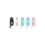 USAMS U2 lapos kábel Lightning 1,2 m SJ199IP01 iPhone 5/6/7/8/X készülékhez fekete (US-SJ199)