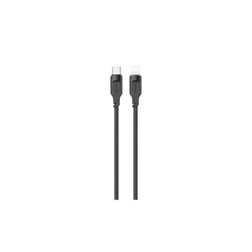USAMS USB-C to Lightning kábel 20W 1.2m PD Fast Charging Lithe Series fekete SJ566USB01 (US-SJ566)