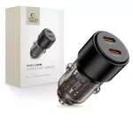 TECH-PROTECT CC03 2-portos autós töltő PD 100W fekete