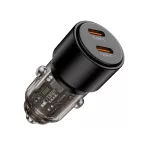 TECH-PROTECT CC03 2-portos autós töltő PD 100W fekete