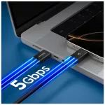 SPIGEN EB10010CC ESSENTIAL TYPE-C kábel 100W 100CM fekete