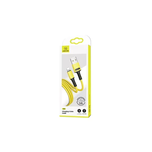 USAMS U52 Lightning 2A gyorstöltőkábel 1 m sárga SJ434USB03 (US-SJ434)