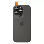 SPIGEN Optik Pro Glas.tr „EZ Fit” kameravédő 2-pack iPhone 16 Pro / Max / 17 Pro / Max készülékhez sivatagi titán