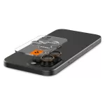 SPIGEN Optik Pro Glas.tr „EZ Fit” kameravédő 2-pack iPhone 16 Pro / Max / 17 Pro / Max készülékhez sivatagi titán