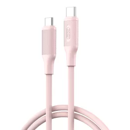 XO NB-Q265B PD USB-C–USB-C kábel 1,0 m 60W rózsaszín