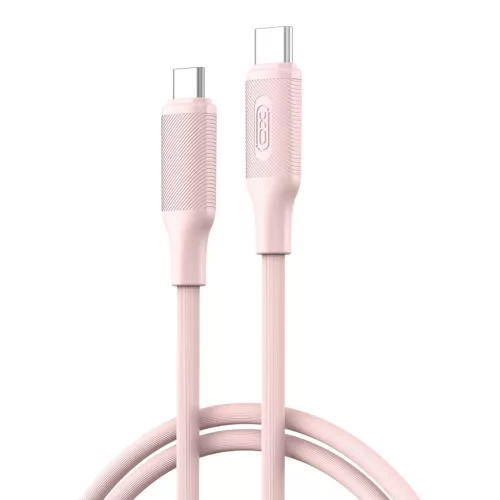 XO NB-Q265B PD USB-C–USB-C kábel 1,0 m 60W rózsaszín