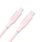 XO NB-Q265B PD USB-C–USB-C kábel 1,0 m 60W rózsaszín