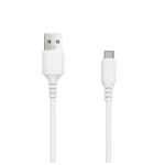 Setty cable USB–USB-C kábel 1,0 m 3A fehér