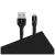 Maxlife MXUC-01 USB–Lightning kábel 1,0 m 2A fekete nylon