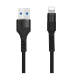 Maxlife MXUC-01 USB–Lightning kábel 1,0 m 2A fekete nylon