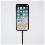 Maxlife MXUC-01 USB–Lightning kábel 1,0 m 2A fekete nylon