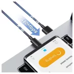 Kábel USAMS YD Series SJ708 18W 3A USB-A to USB-C 1m fehér