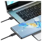 Kábel USAMS YD Series SJ708 18W 3A USB-A to USB-C 1m fehér
