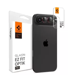   SPIGEN Optik Pro L-SERIES Glas.TR "EZ FIT" kameravédő 2 db iPhone Air készülékhez fekete/piros