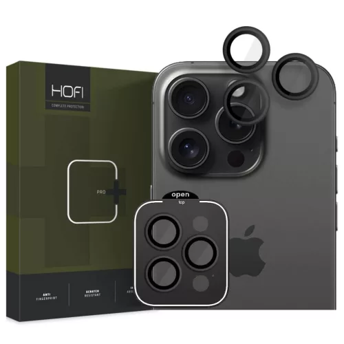 HOFI CAMRING PRO+ kameravédő iPhone 15 Pro / 15 Pro Max készülékhez fekete