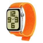 OBAL:ME textil szíj Apple Watch 42-49 mm M-L készülékhez, narancssárga