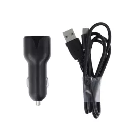   Maxlife MXCC-01 autós töltő 2 x USB 2,4 A + USB-C kábel fekete