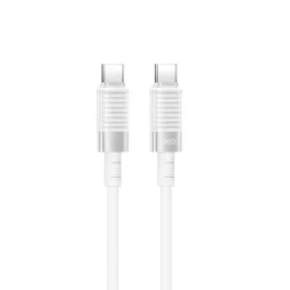 XO NB-Q282B PD USB-C-USB-C kábel 1,0 m 60W fehér