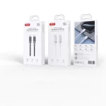 XO NB-Q282B PD USB-C-USB-C kábel 1,0 m 60W fehér