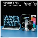 SPIGEN EB6010AC ESSENTIAL TYPE-C KÁBEL 60W 100CM fehér