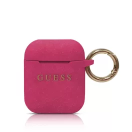Guess Apple Airpods szililkon tok, lila, GUACCSILGLFU