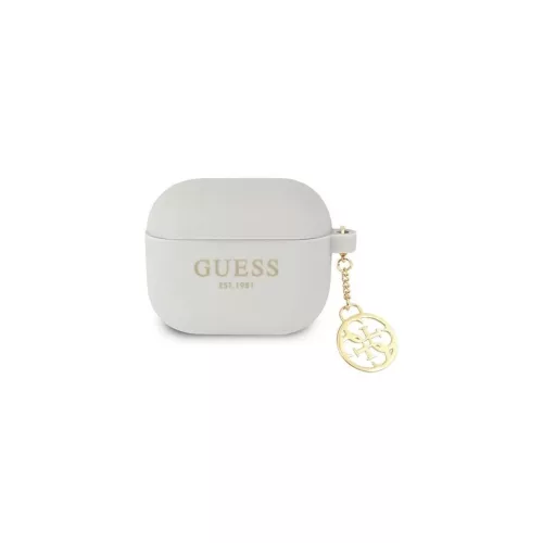 CG MOBILE GUESS CHARMS szilikon tok (telefondísz) VILÁGOSSZÜRKE Apple AirPods 3 (GUA3LSC4EG)