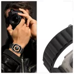 TECH-PROTECT NYLON PRO Apple Watch 8/9/10/11/SE/ULTRA készülékhez védőtok (44/45/46/49 MM) – militári zöld