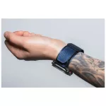 Forcell F-Design FA05 nylon tépőzáras szíj Apple Watch készülékhez 42/44/45/49 mm kék