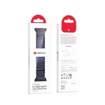 Forcell F-Design FA05 nylon tépőzáras szíj Apple Watch készülékhez 42/44/45/49 mm kék
