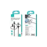USAMS kábel U85 2xUSB-C/USB/Micro-USB/Lightning 6in1 2m 100W PD Fast Charge SJ646USB lila