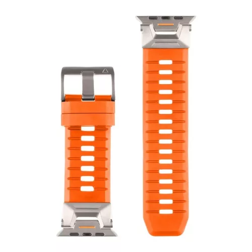 Tactical tartós óraszíj Apple Watch Ultra készülékhez narancs