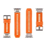 Tactical tartós óraszíj Apple Watch Ultra készülékhez narancs
