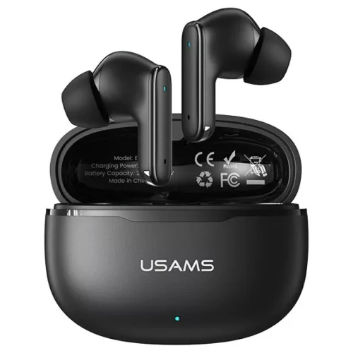 USAMS E05 TWS fülhallgatók Bluetooth 6.0 vezeték nélküli fekete