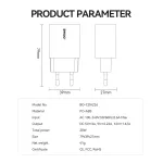 BWOO 20W CDA226 QC fali töltő 1x USB-C fekete
