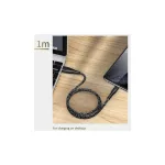 USAMS Braided U41 Lightning kábel 1m 2A Fast Charge SJ391USB02 (US-SJ391) piros