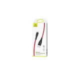 USAMS Braided U41 Lightning kábel 1m 2A Fast Charge SJ391USB02 (US-SJ391) piros