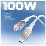 SPIGEN EB10010CC ESSENTIAL TYPE-C kábel 100W 100CM fehér