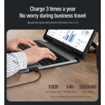 Nillkin Bumper Combo billentyűzetes tok (háttérvilágításos változat) Samsung Tab S9+ készülékhez fekete