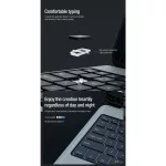 Nillkin Bumper Combo billentyűzetes tok (háttérvilágításos változat) Samsung Tab S9+ készülékhez fekete