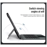 Nillkin Bumper Combo billentyűzetes tok (háttérvilágításos változat) Samsung Tab S9+ készülékhez fekete