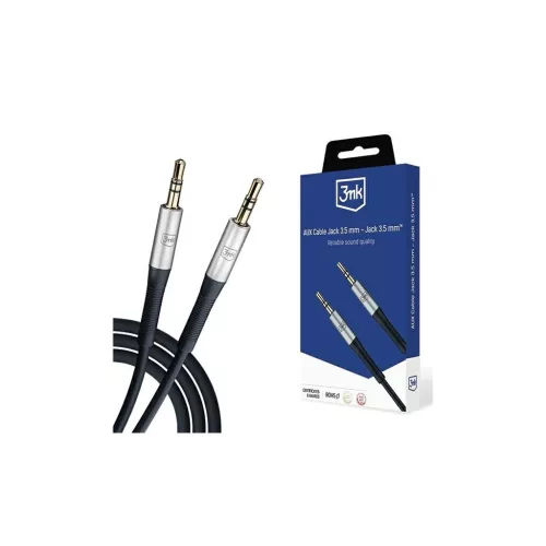3MK AUX-kábel Jack 3,5 mm – Jack 3,5 mm, 1 m