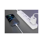 MX ALFA fali töltő 20W PD+QC USB-A és USB-C kimenettel + 20W PD USB-C–USB-C kábel, fehér