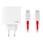 OnePlus SUPERVOOC 80W GaN Dual USB-A + USB-C utazó töltő + USB-C/USB-C kábel fehér