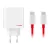 OnePlus SUPERVOOC 80W GaN Dual USB-A + USB-C utazó töltő + USB-C/USB-C kábel fehér