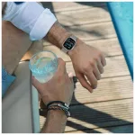 TECH-PROTECT MILANO Apple Watch 8/9/10/11/SE/ULTRA készülékhez Titanium védőtok (44/45/46/49 mm)
