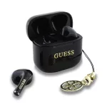 Guess Classic Logo Charm TWS vezeték nélküli fülhallgató fekete