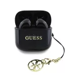 Guess Classic Logo Charm TWS vezeték nélküli fülhallgató fekete